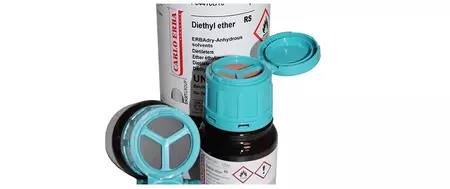 Detailaufnahme einer Flasche ERBADry von Thommen-Furler AG